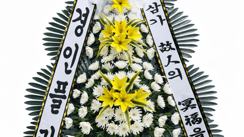 근조화환 리본 문구, 관계·회사 명의별 작성과 확인 순서
